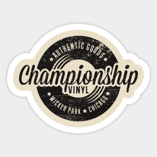 Championship Vinyl (worn look) Sticker